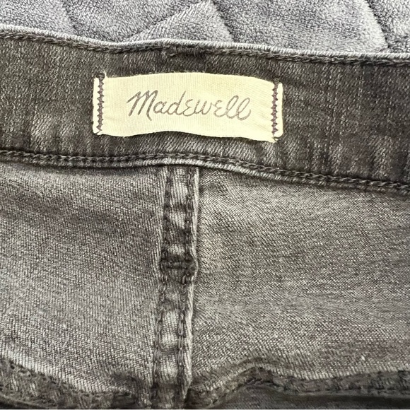 Madewell Jeans Women 27 P 10” Inch High Rise Skinny Button Fly Washed Black Clo - Picture 9 of 11